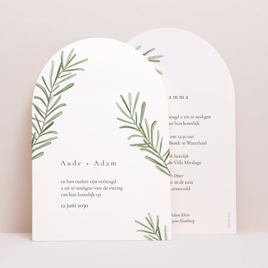 Uitnodigingskaart Huwelijk Archief Rozemarijn uit de Provence foto