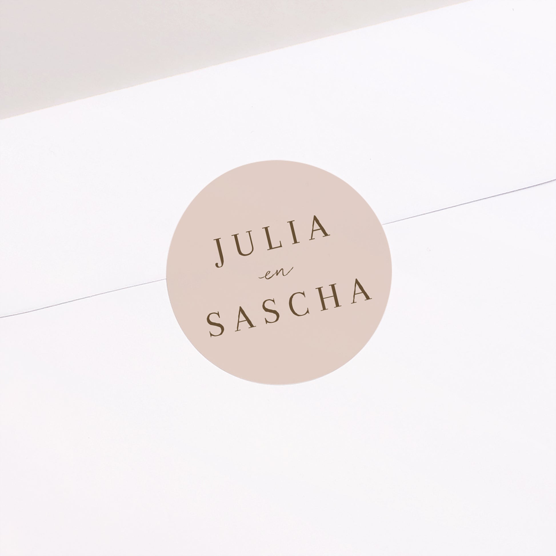 Sticker Huwelijk Cirkel Boheems bloemig foto N° 1