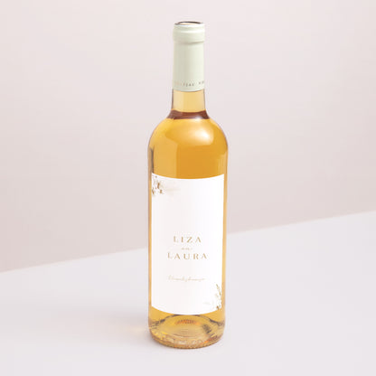 Flesetiket Huwelijk Portret Bohème crème foto N° 1