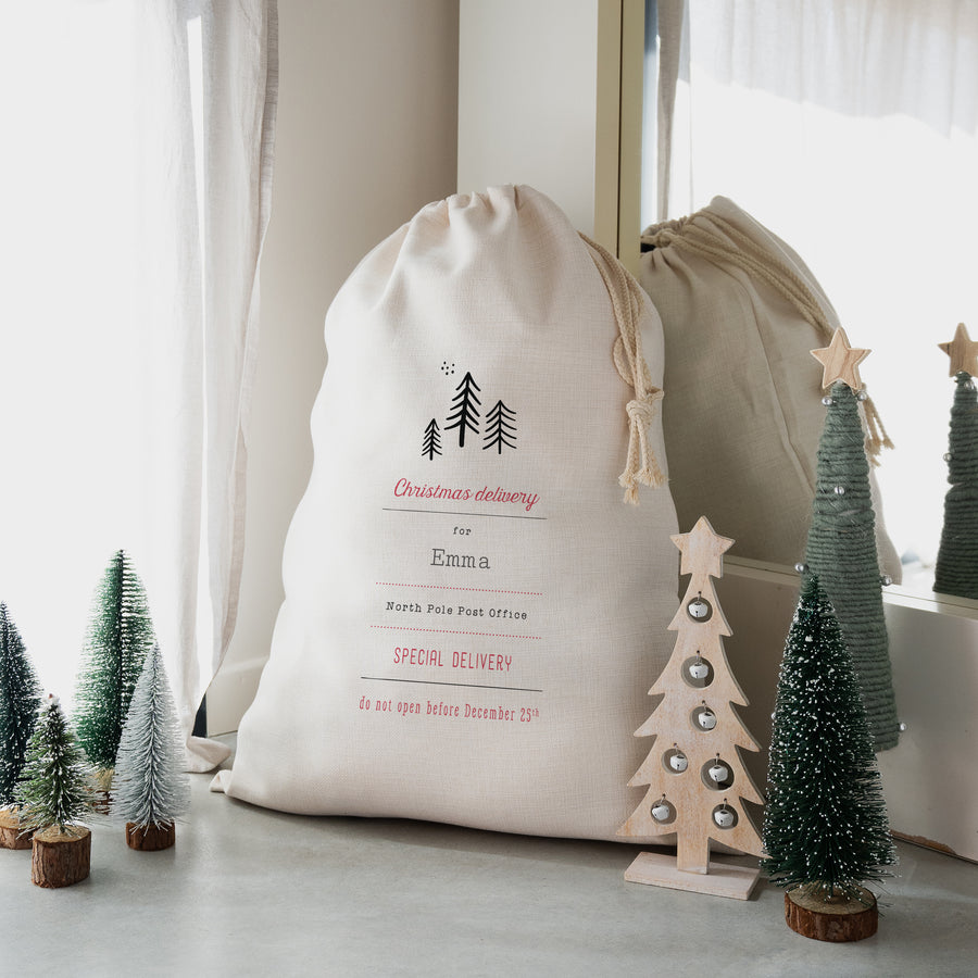 Kerstman zak Objecten Groot formaat Speciale Levering foto