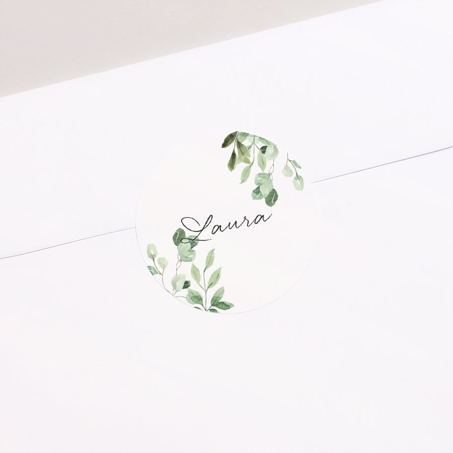 Sticker Verjaardag Volwassene Cirkel Plant Trio foto