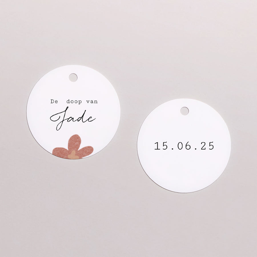 Cadeaulabel Doop Ronde Liberty Fotolijst foto