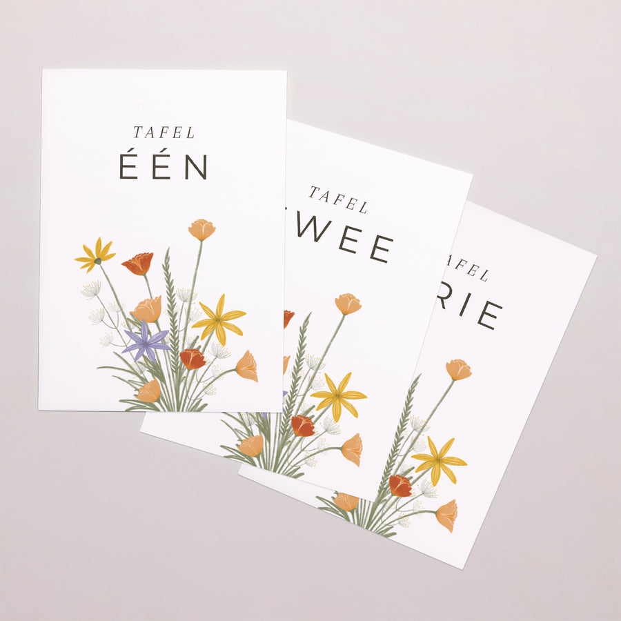 Tafelnummers Huwelijk Rechthoek foto
