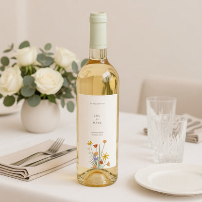 Flesetiket Huwelijk Portret foto N° 2