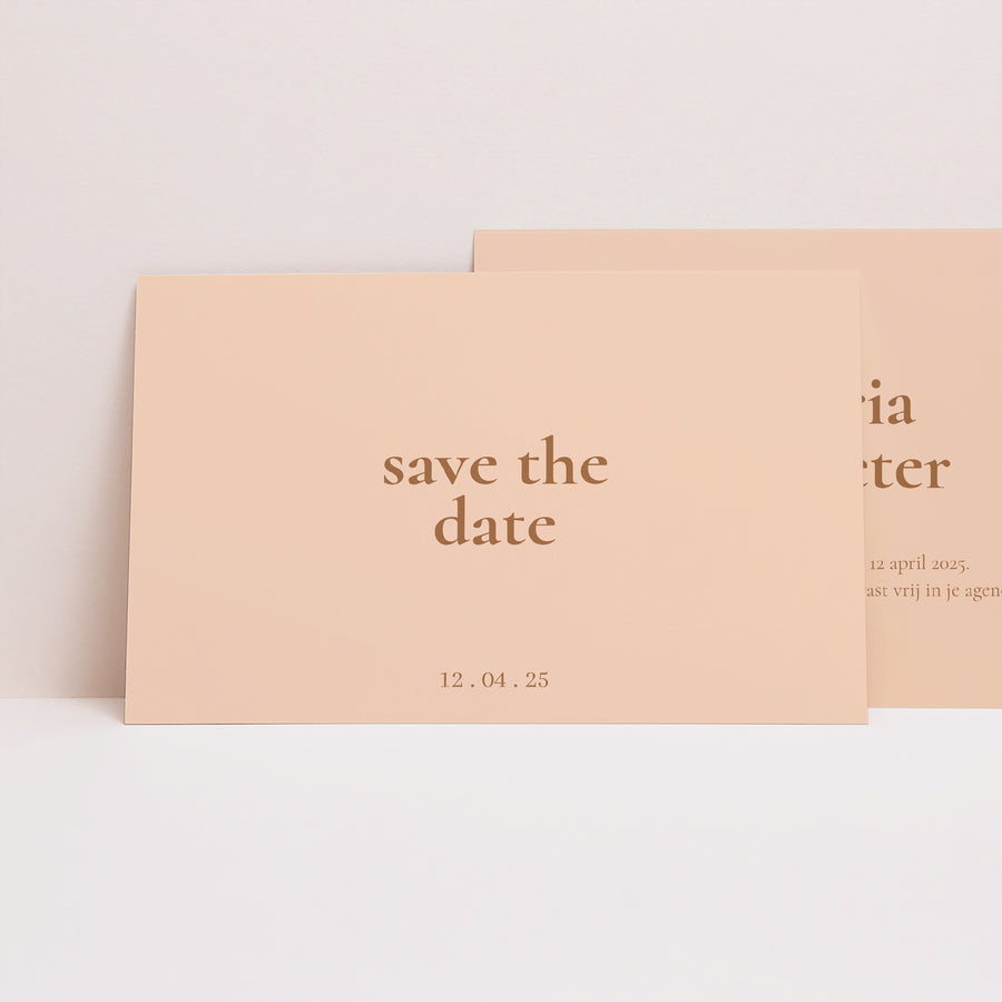 Save the date kaart Huwelijk Landschap foto