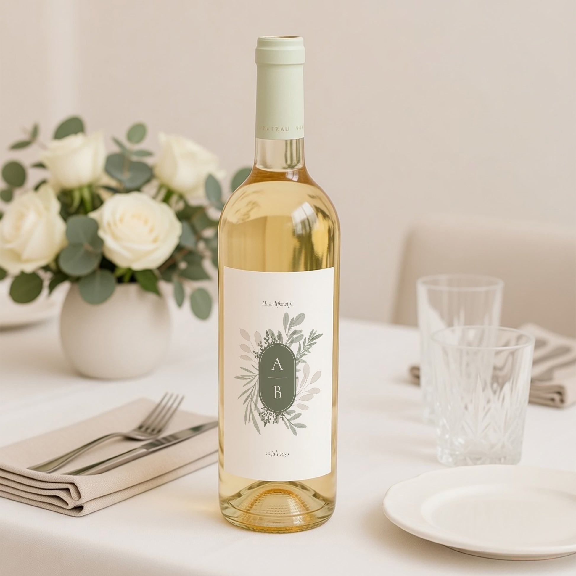 Flesetiket Huwelijk Portret foto N° 2