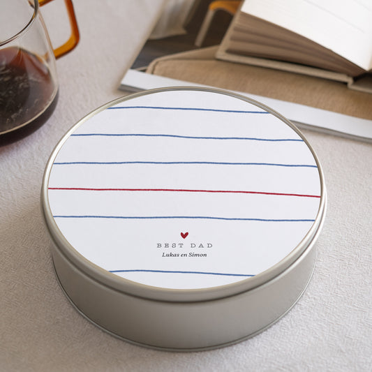 Metalen doos Objecten Ronde Papa poule foto