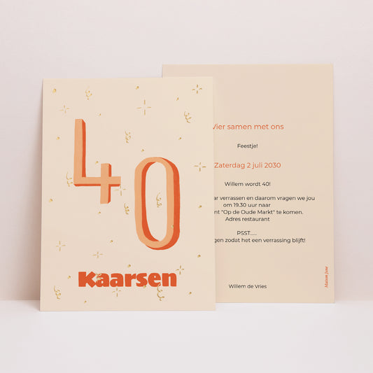 Uitnodigingen Verjaardag Volwassene foto