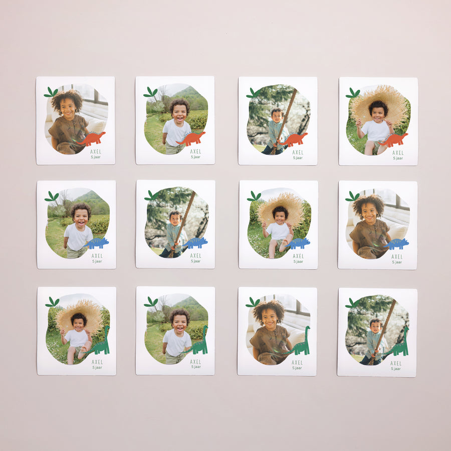Fotoprint Kinderverjaardag Set van 12, magnetisch foto