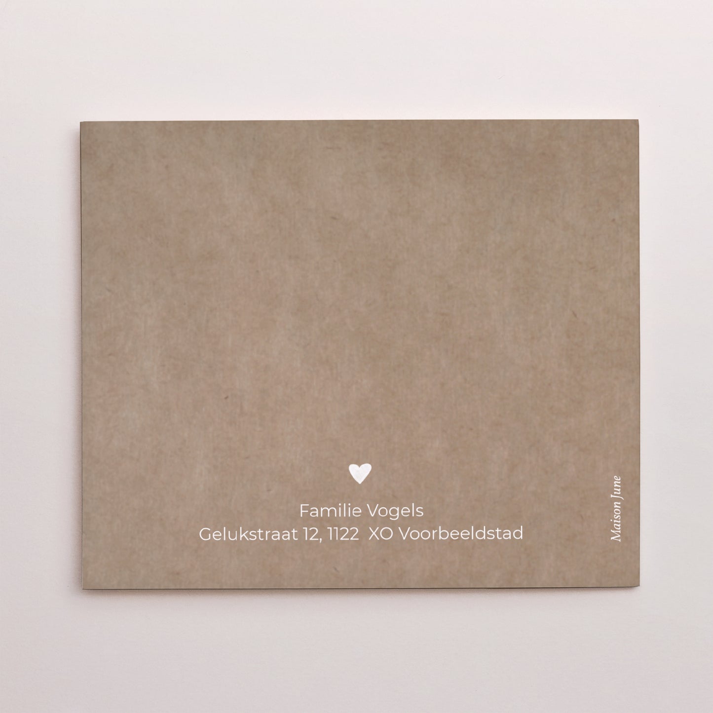 Bedankkaart Geboorte Twee asymmetrische panelen foto N° 3