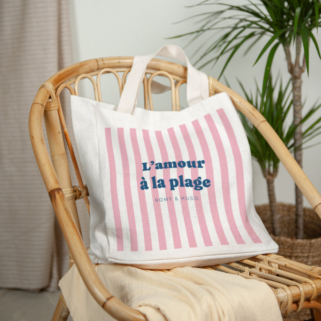 Tote Bag Objecten Handgreep van canvas foto N° 2