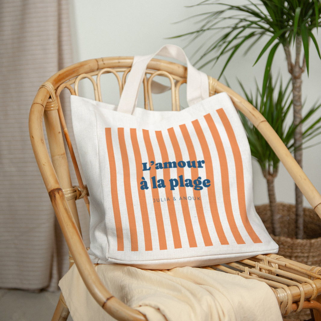 Tote Bag Objecten Handgreep van canvas foto N° 2