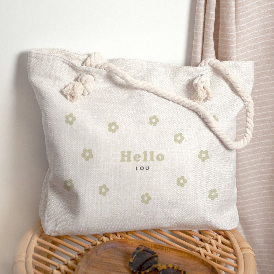 Shopper tas Objecten Shopper tas Bloem foto