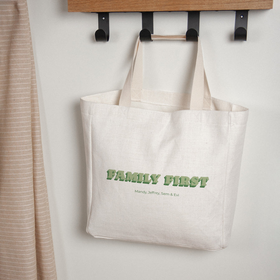 Tote Bag Objecten Handgreep van canvas foto