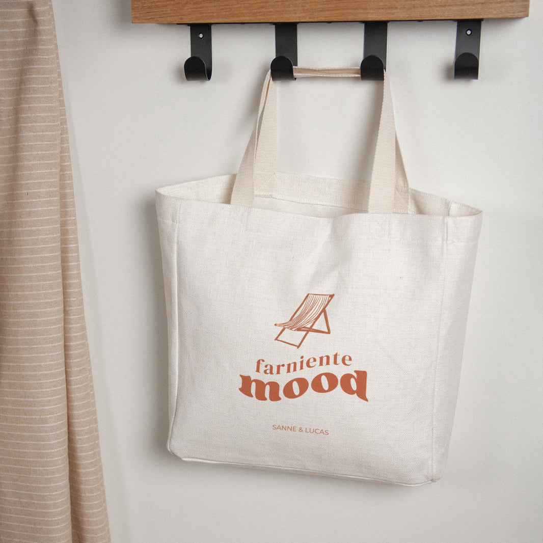 Tote Bag Objecten Handgreep van canvas foto N° 1