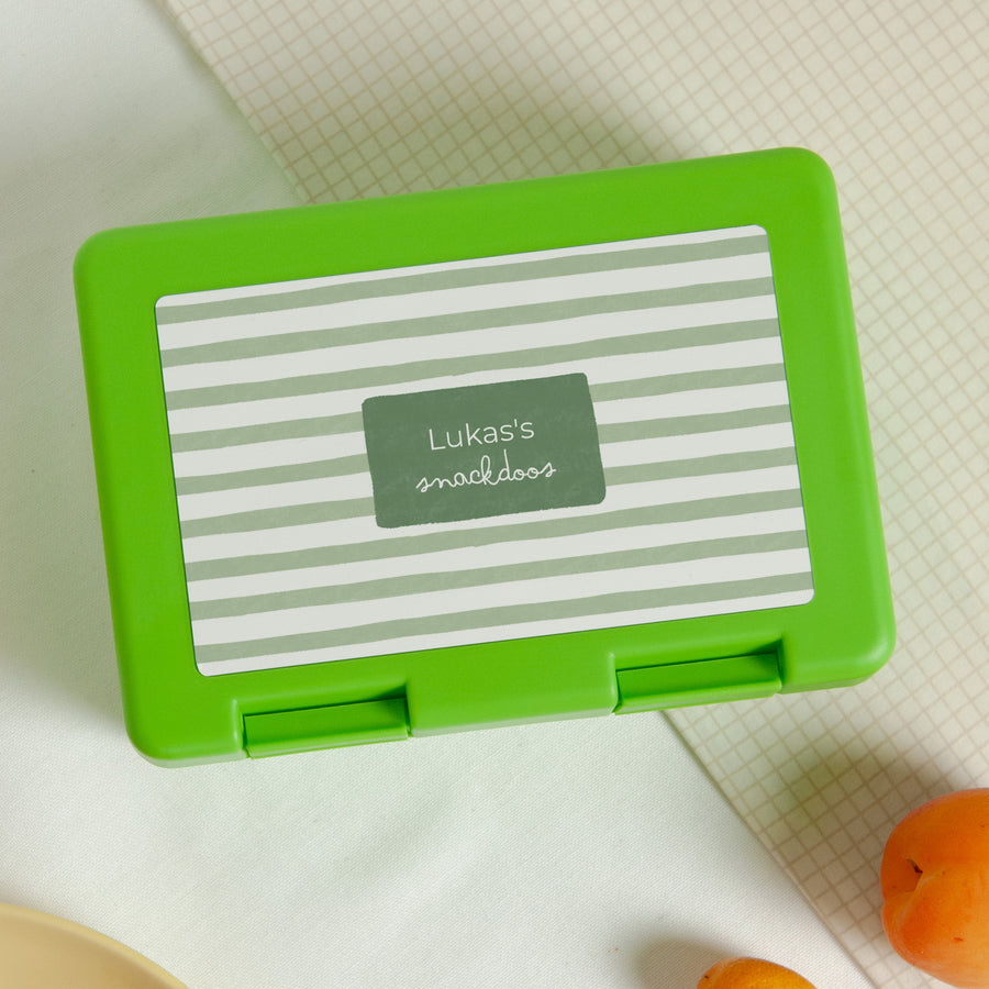 Snackdoos Objecten Groen Groene strepen foto