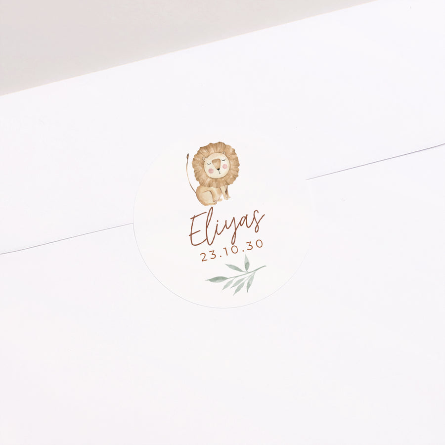 Sticker Geboorte Cirkel Jungle Happiness foto