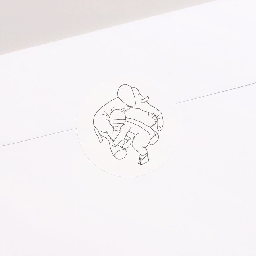 Sticker Geboorte Cirkel Droomtederheid foto