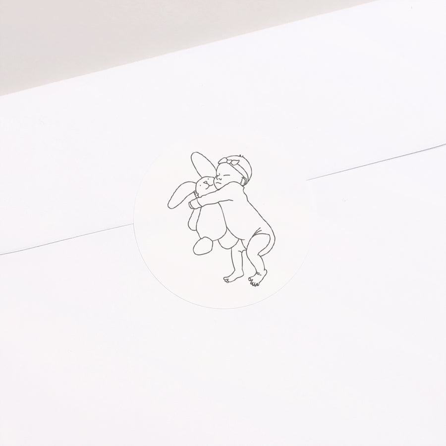 Sticker Geboorte Cirkel Câlin Tout Doux foto