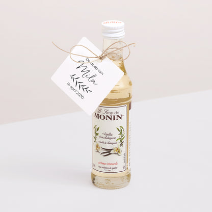 Cadeaulabel Geboorte Vierkant foto N° 3