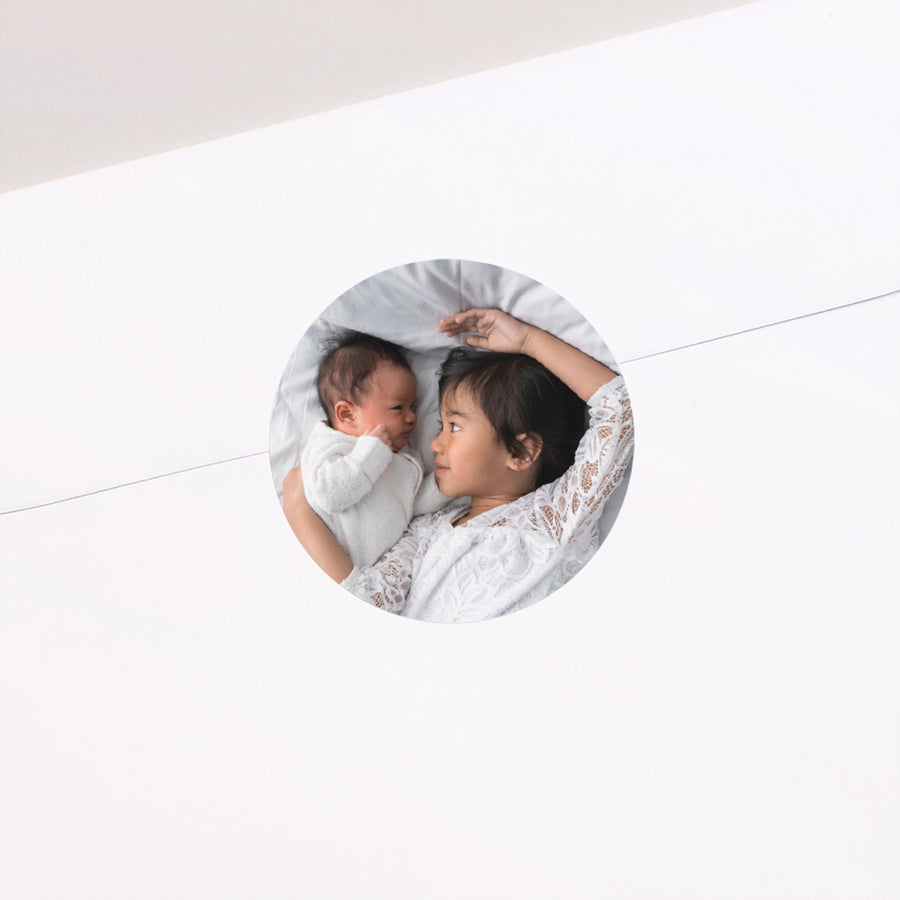 Sticker Geboorte Cirkel gezuiverd kraft foto