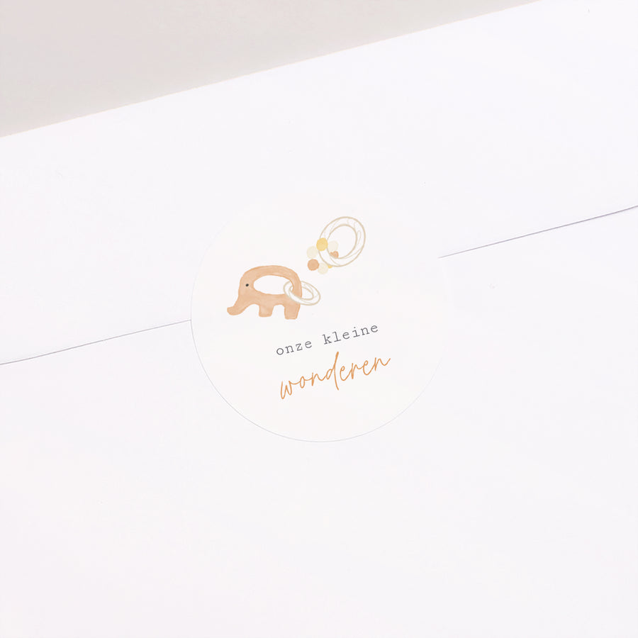 Sticker Geboorte Cirkel Tweepersoons sleutels II foto