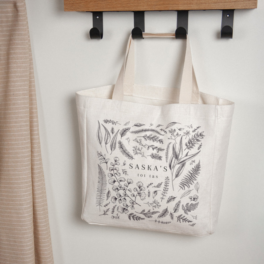 Tote Bag Objecten Handgreep van canvas foto