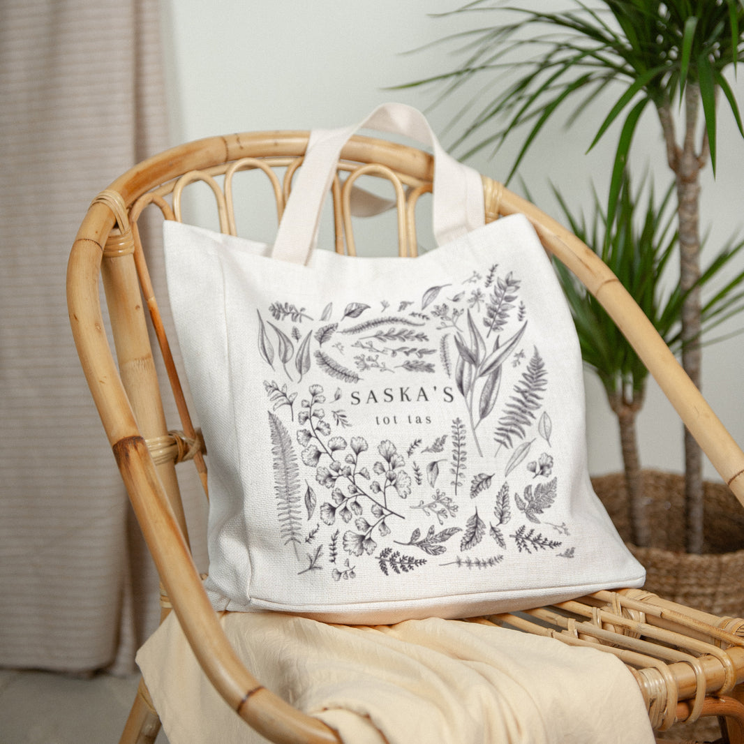 Tote Bag Objecten Handgreep van canvas foto N° 2