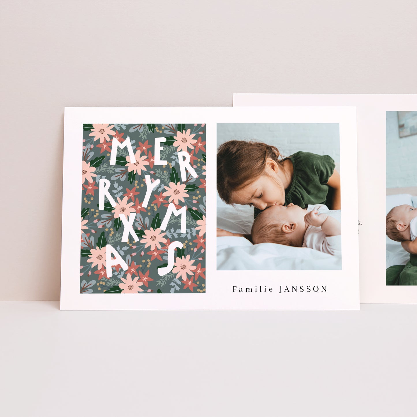 Kerstkaart Eindejaar Landschap VROLIJK KERSTFEEST III foto N° 1