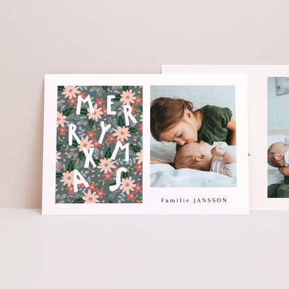 Kerstkaart Eindejaar Landschap VROLIJK KERSTFEEST III foto N° 1