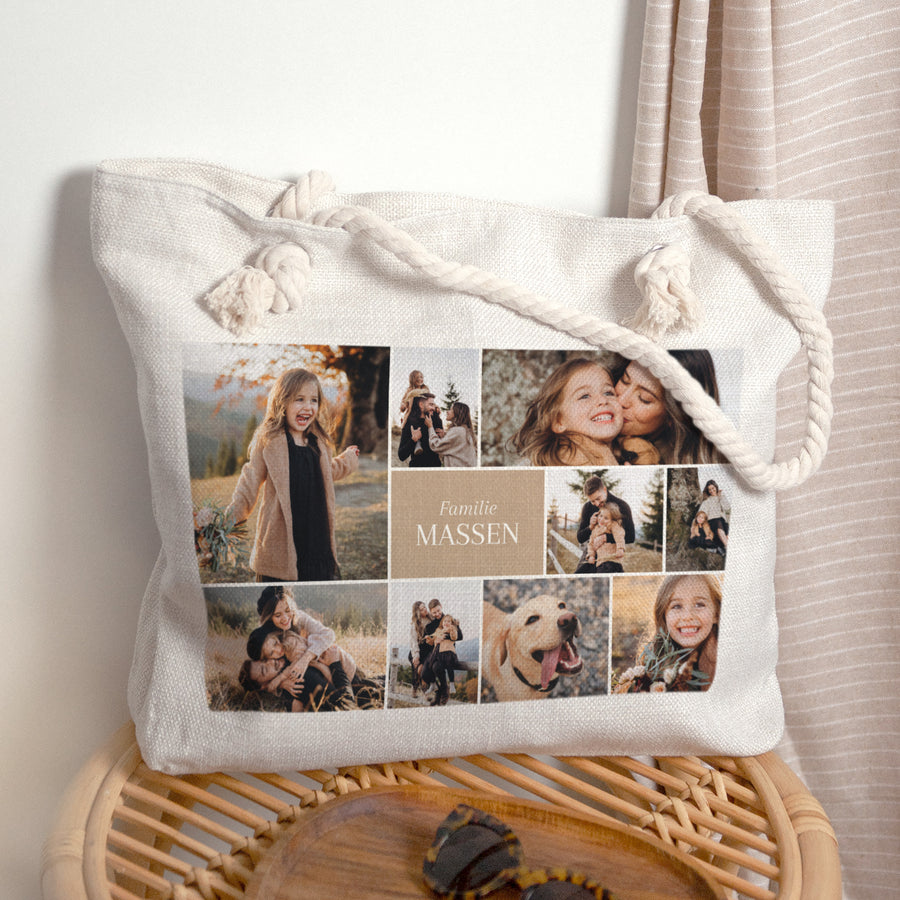 Shopper tas Objecten Shopper tas Multifoto's kraft foto