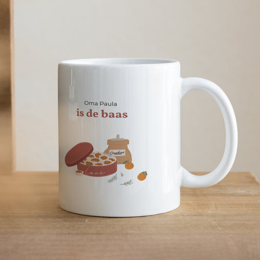 Mok Objecten Wit Wie is de baas? foto