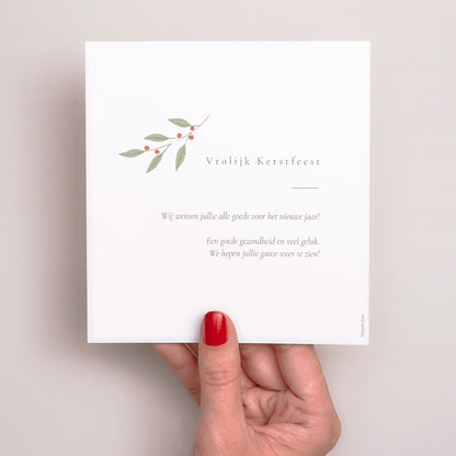 Kerstkaart Eindejaar Vierkant Brin d'amour foto N° 3