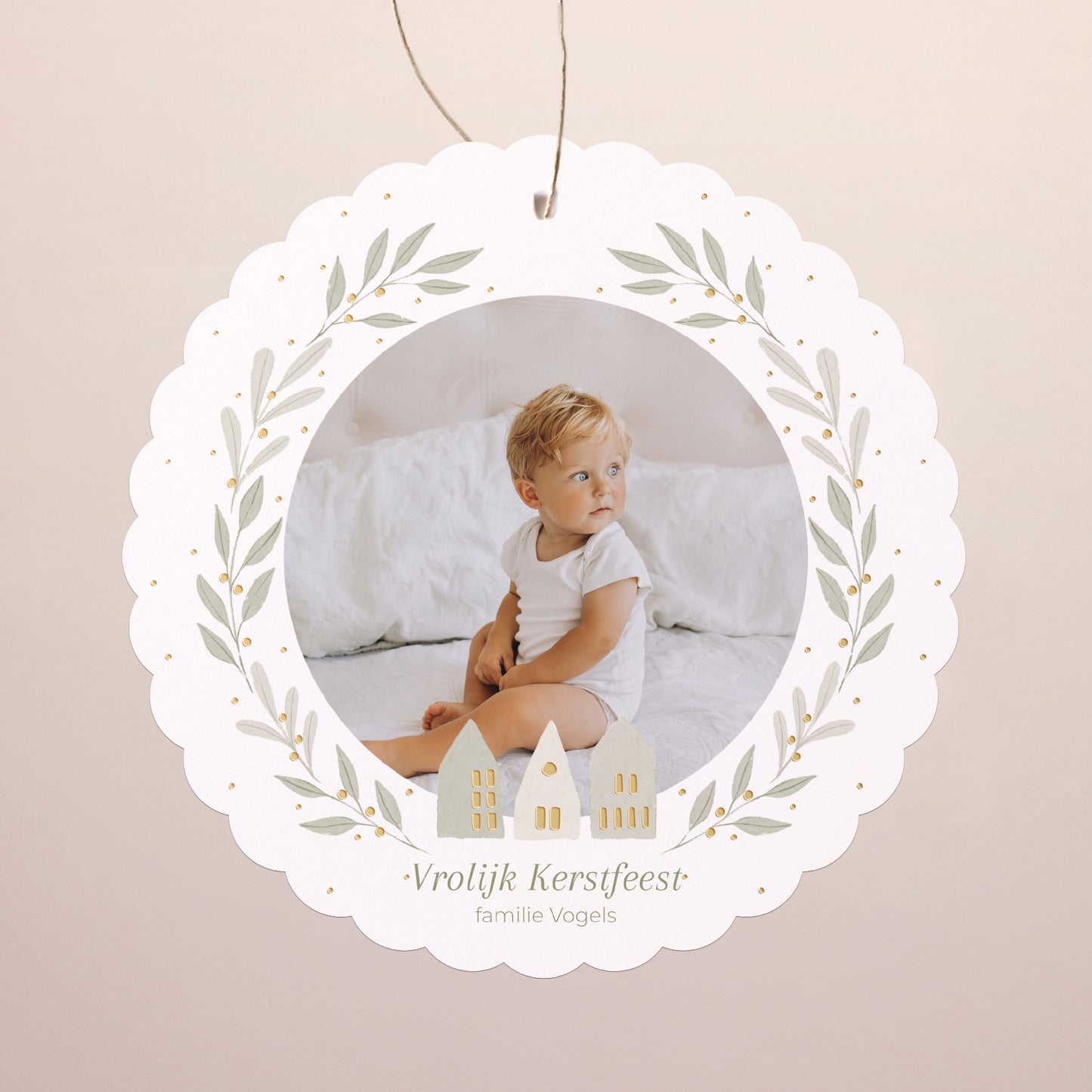 Kerstkaart Eindejaar Om op te hangen. foto N° 1