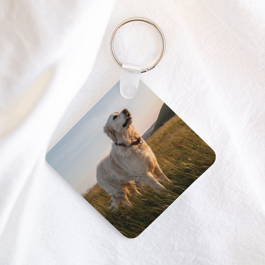 Sleutelhanger Objecten Vierkant Huisdierenliefde foto