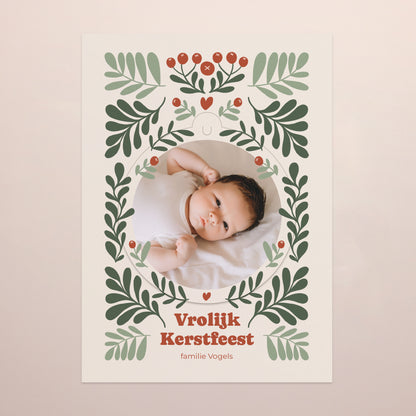 Kerstkaart Eindejaar Afneembaar Patroon dat moet worden losgekoppeld foto N° 2