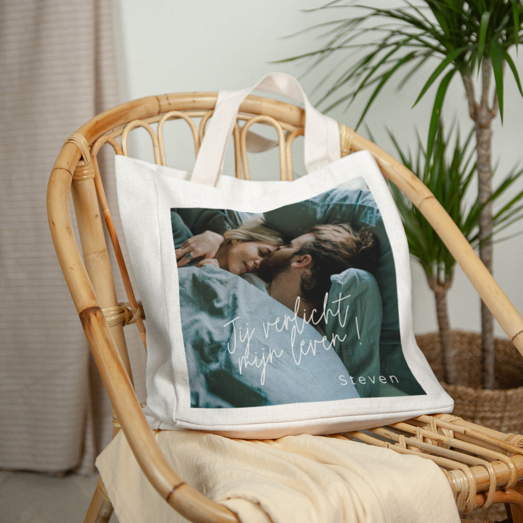 Tote Bag Objecten Handgreep van canvas foto N° 2