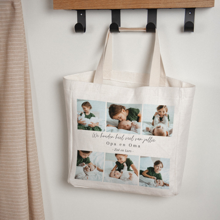 Tote Bag Objecten Handgreep van canvas foto