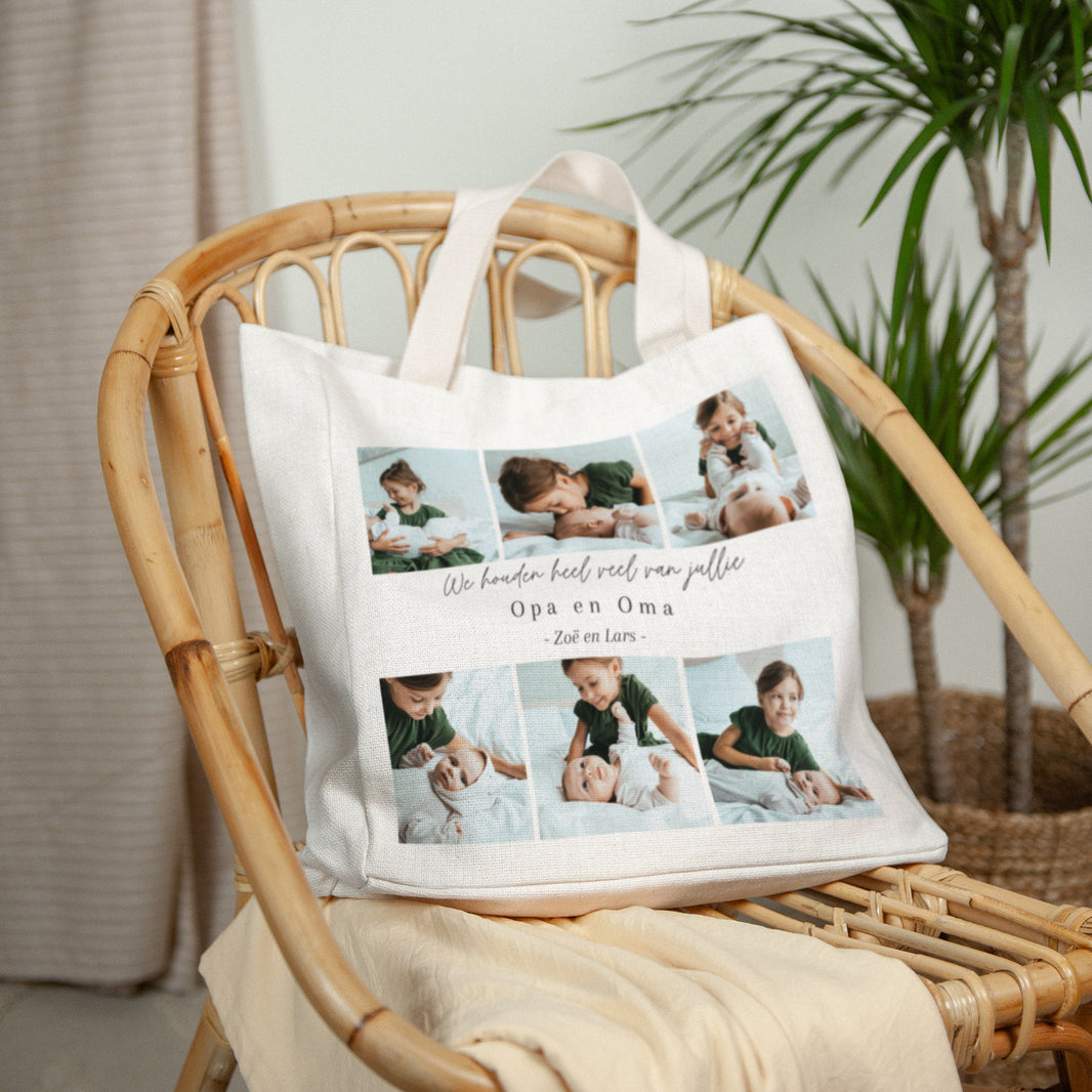 Tote Bag Objecten Handgreep van canvas foto N° 2