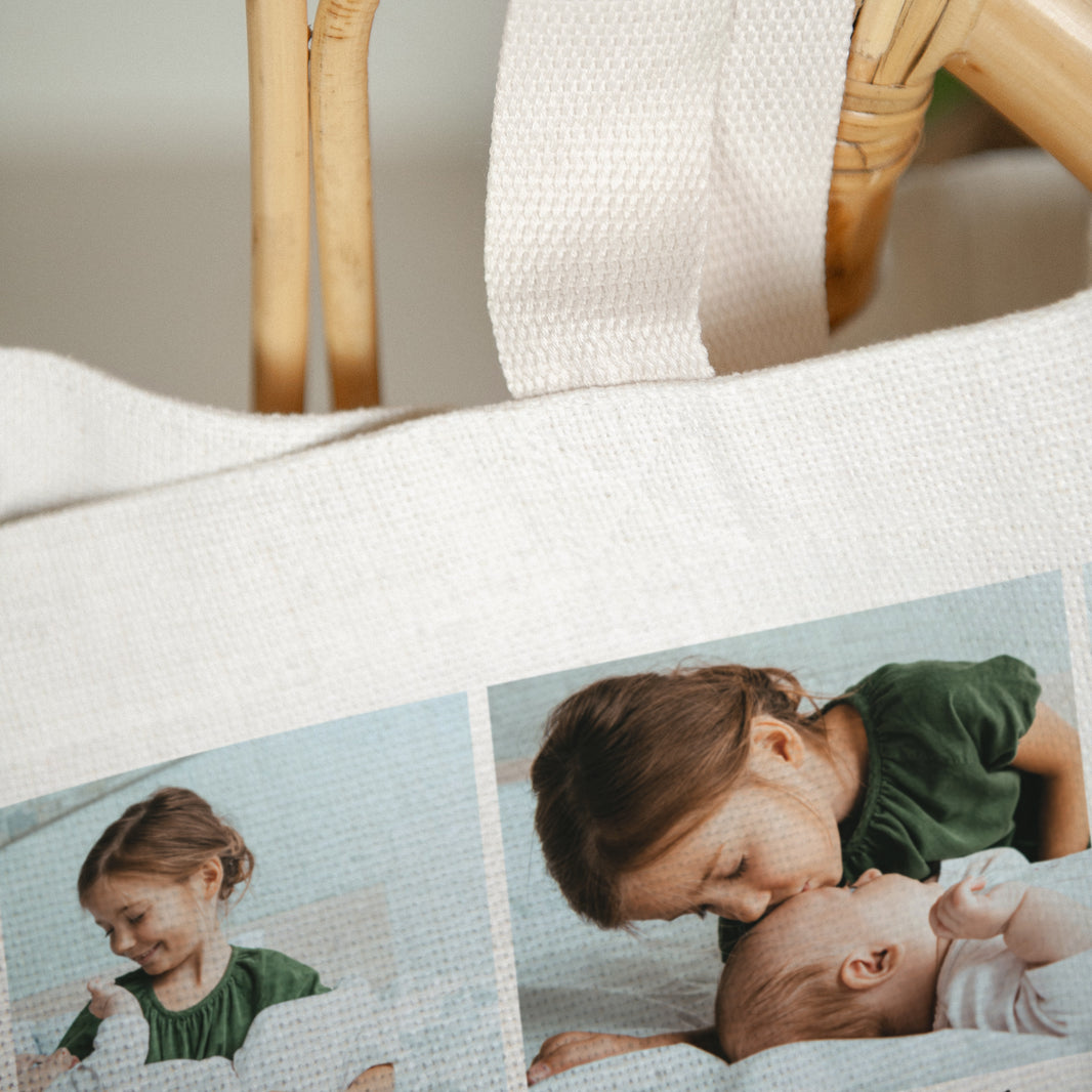 Tote Bag Objecten Handgreep van canvas foto N° 3