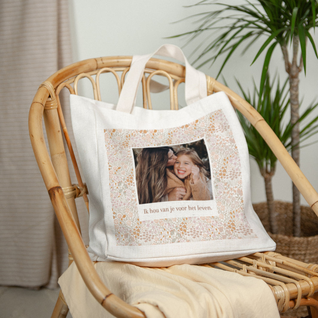 Tote Bag Objecten Handgreep van canvas foto N° 2