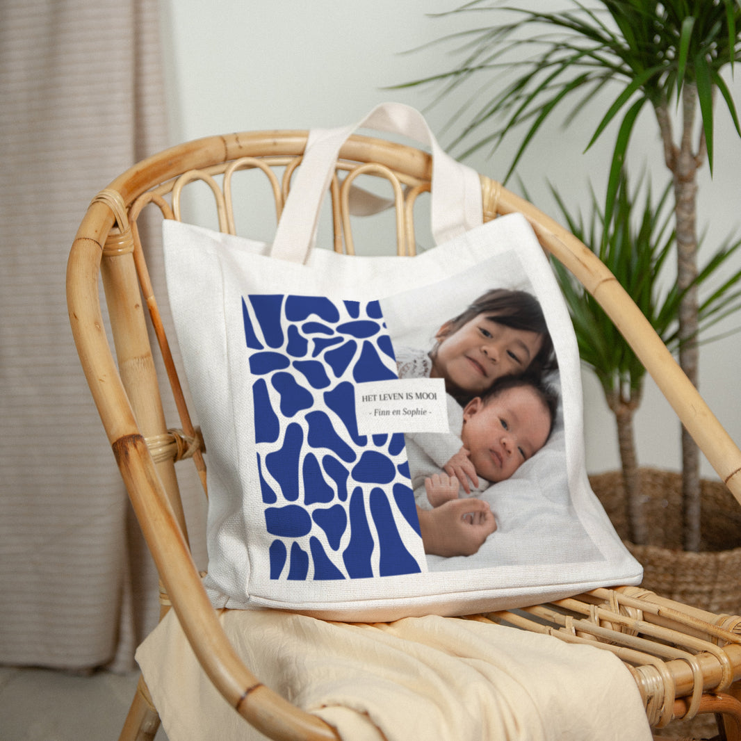 Tote Bag Eindejaar Handgreep van canvas foto N° 2