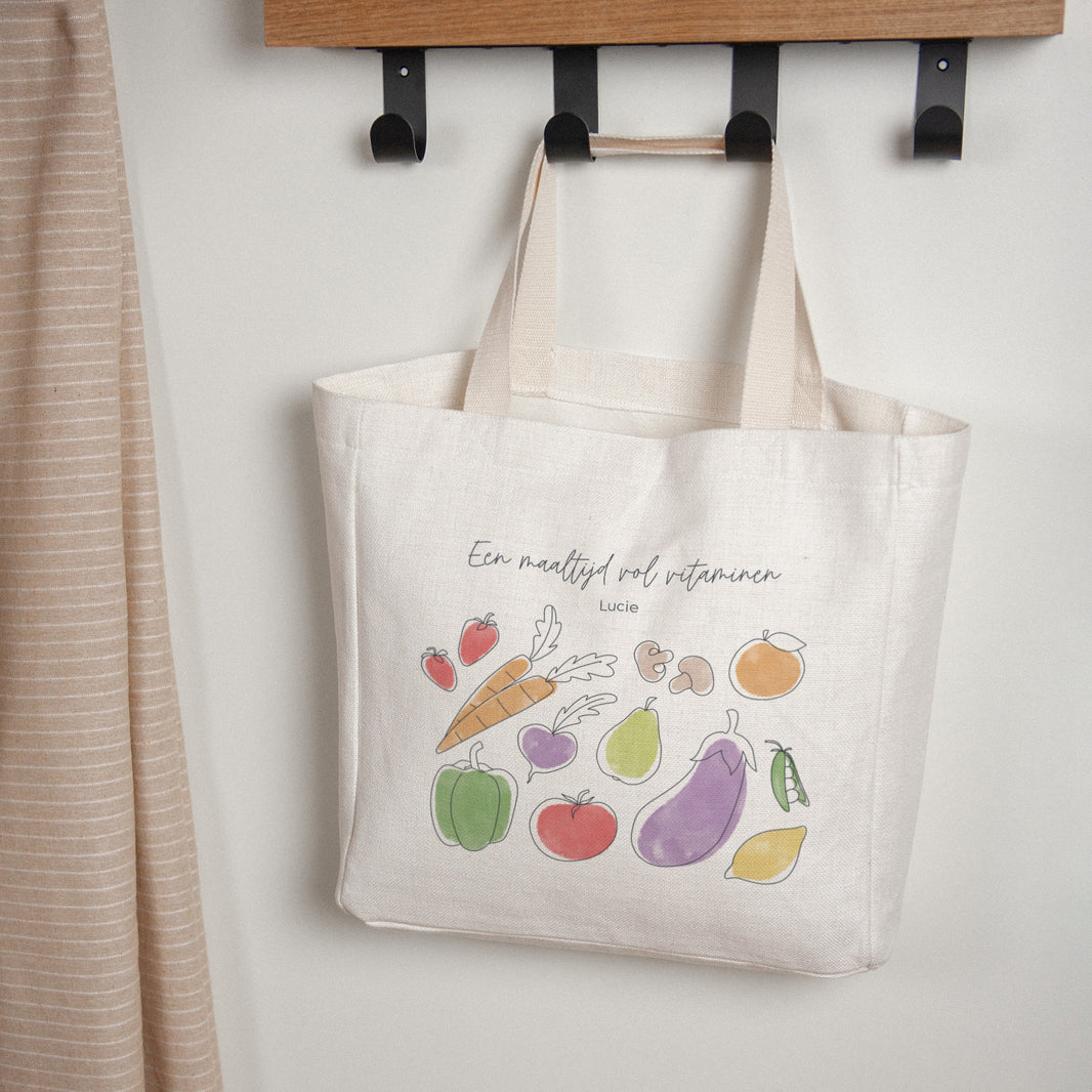 Tote Bag Objecten Handgreep van canvas foto N° 1