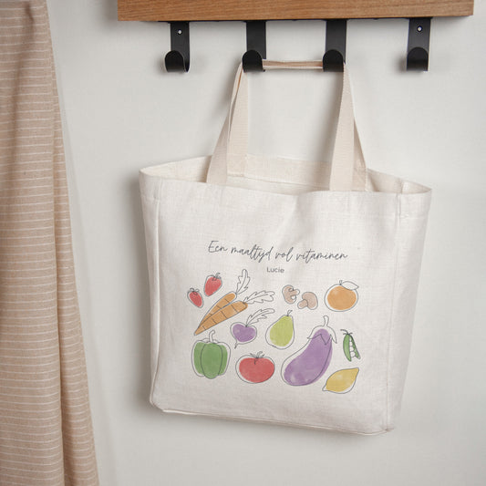 Tote Bag Objecten Handgreep van canvas foto