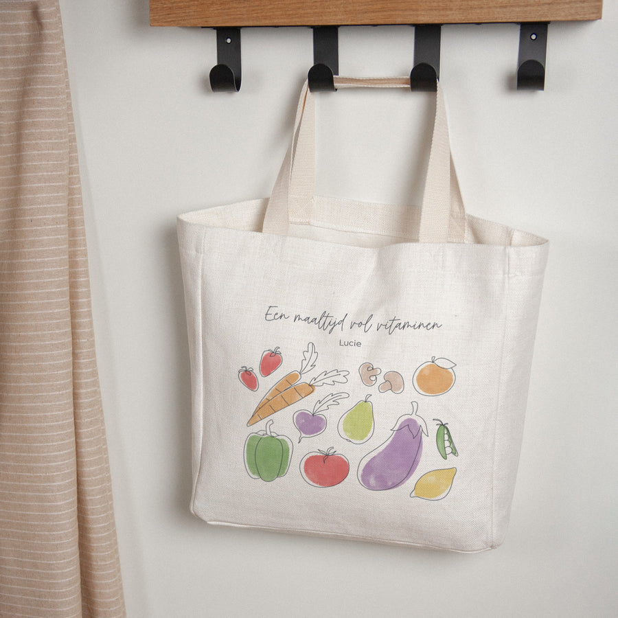 Tote Bag Objecten Handgreep van canvas foto