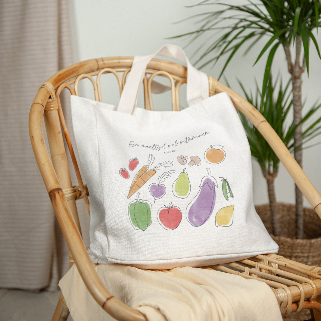 Tote Bag Objecten Handgreep van canvas foto N° 2