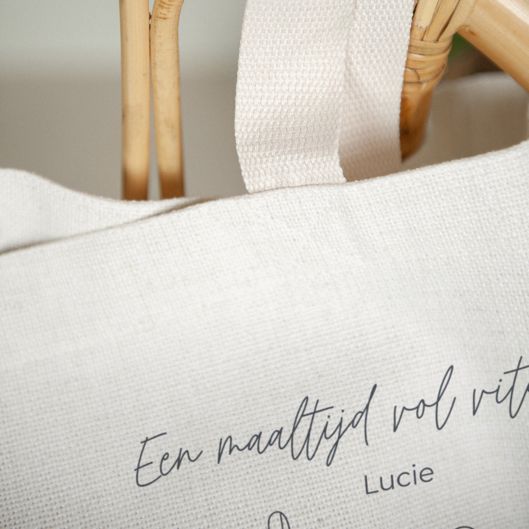 Tote Bag Objecten Handgreep van canvas foto N° 3