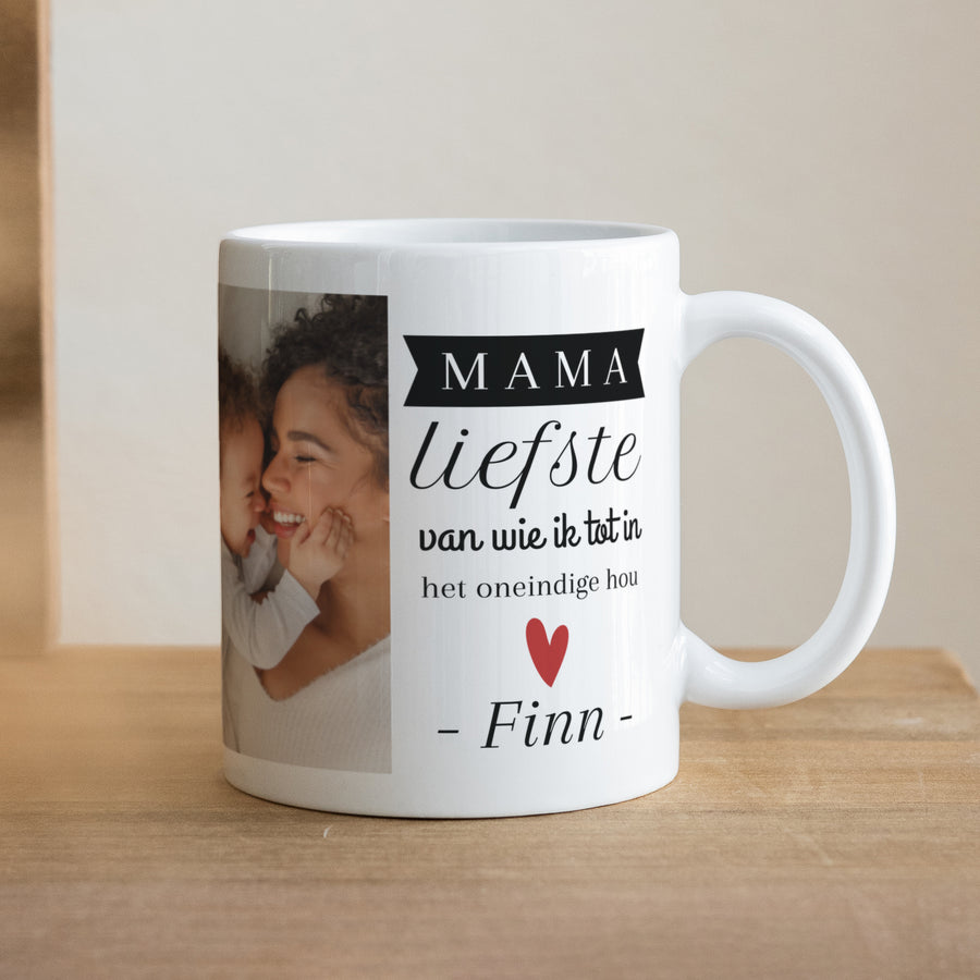 Mok Eindejaar Wit Mum foto