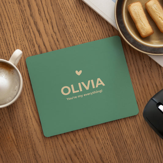 Muismat Objecten Rechthoek Woorden van liefde foto