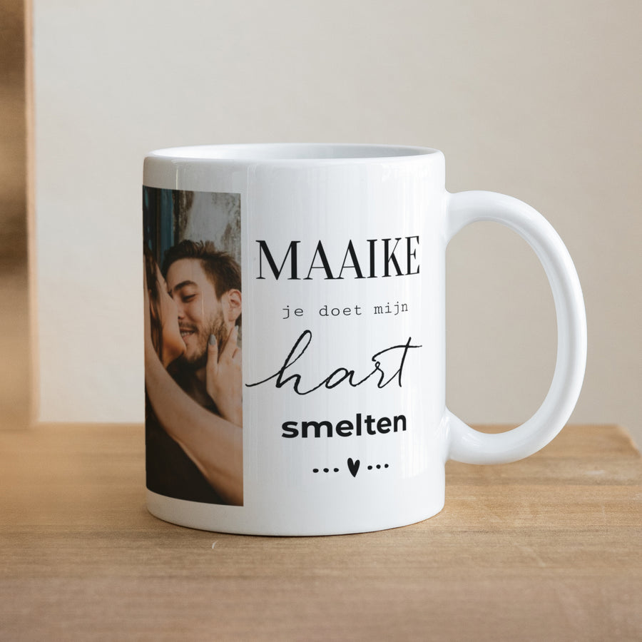 Mok Objecten Wit je doet me smelten foto